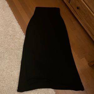Black maxi skirt
